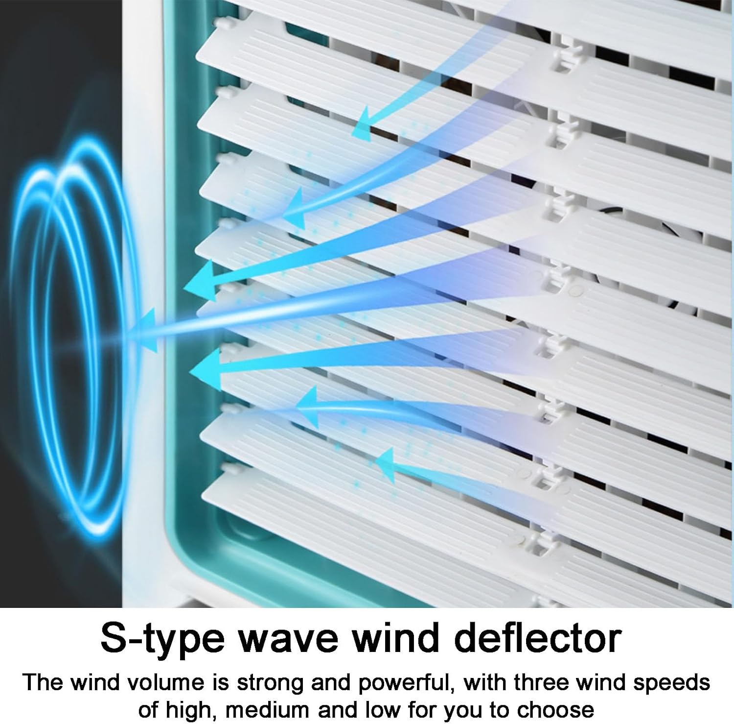 3 in 1 Evaporative Cooler, Swamp Cooler, Air Conditioner Portable with 8.8 Gal Split Water Tank, Knob Control, 3 Speed and 4 Ice Box(Orange)