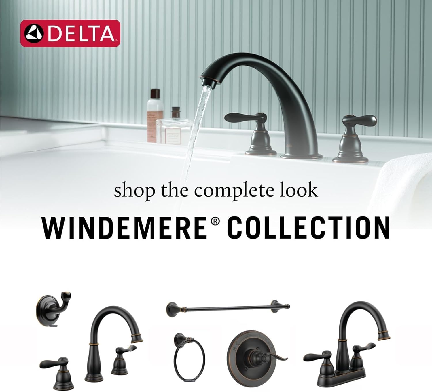 Delta Faucet Windemere Roman Tub Faucet - BT2796-OB - Bathroom Tub Faucet & Handles Set - Bathroom Accessories - Oil Rubbed Bronze (Valve Sold Separately)