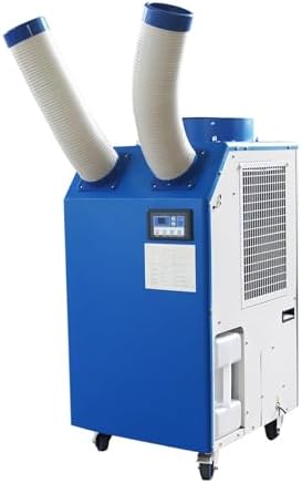 Industrial Portable Air Conditioner with Wheels 14L Large Tank Commercial Spot Cooler Adjustable Air Outlet Ideal for Hospitals Workshops Outdoor Events 220V 1.8KW