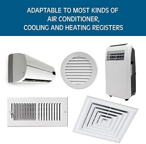 AIR WING Pro, Angle Adjustable Air Conditioner Deflector helps Cooling/Heating Air Circulation, Anti Blast, Wind Baffle and Direction, Anti-Condensation (Ivory, Set of 2)