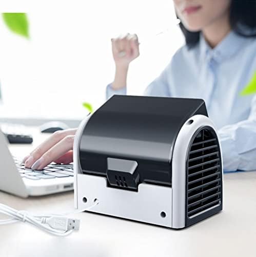Evaporative Coolers Air Conditioners, Mini Fan Air Conditioning Refrigeration Desktop Small Fan, Student Dormitory Office Office Bed Silent Leafless Fan Heating & Cooling