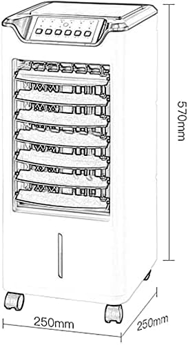 Air Cooler for Home Office Air coolers Air Conditioner Portable w Remote Control Compact Air Circulator Mobile Space Quiet Eaporatie Coolers 3 Speed Setting Energy Efficient Conditio
