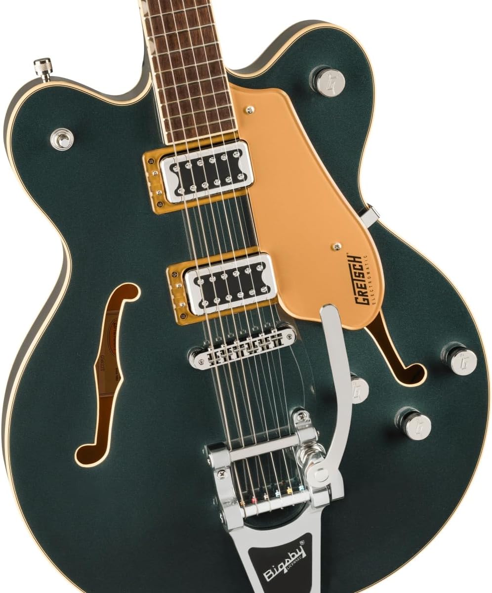 Gretsch G5622T Electromatic Center Block Double-Cut 6-String Right-Handed Electric Guitar with Bigsby Tailpiece (Cadillac Green)