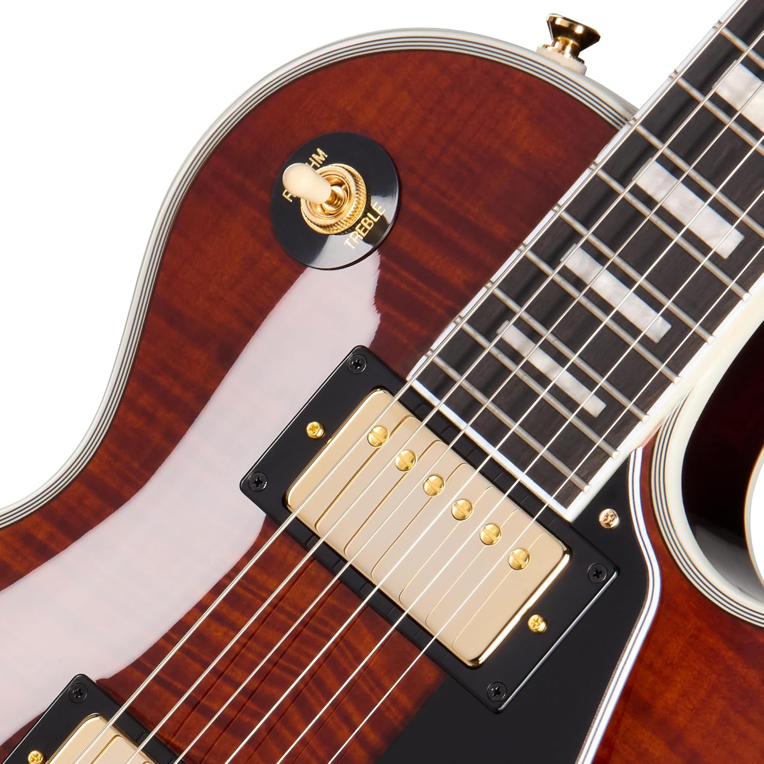 Epiphone EXCLUSIVE Les Paul Custom Figured, Root Beer with Bag