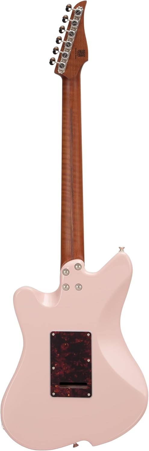 Electric Guitar JZ FRO Shell Pink Gloss Handmade in Japan MIJ Roasted Flame maple Neck Stainless Steel Frets Gotoh Bridge Gotoh Locking Tuner 6 Strings Modern C Neck For All Levels