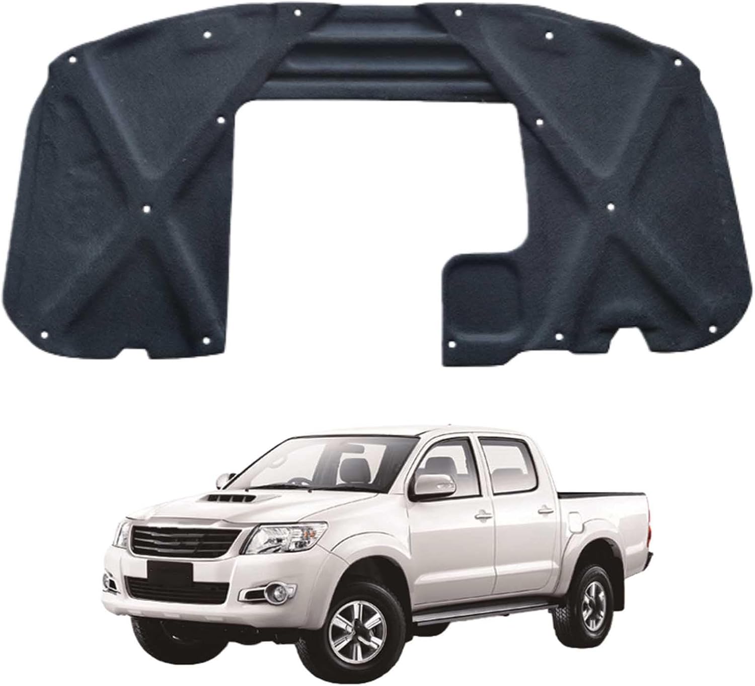 Car Front Hood Engine Sound Pad for Toyota hilux vigo 2012-2015, Heat Insulation Cotton Mat Cover Soundproof Car Accessories