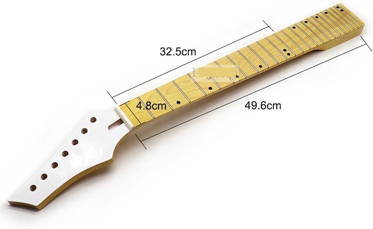Electric Guitar Neck 24 Frets 7 String Guitar Neck Maple Fingerboard Guitar Natural & Black Electric Guitar Neck (Color : 02)