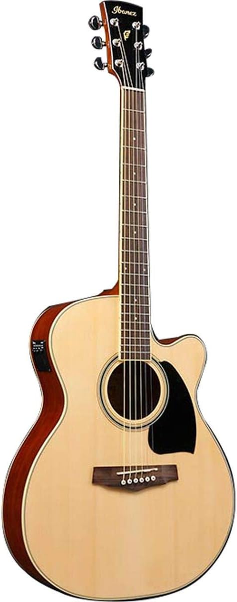 Ibanez Performance Series PC15ECE Grand Concert Cutaway Acoustic Electric Guitar, Rosewood Fretboard, Natural High Gloss