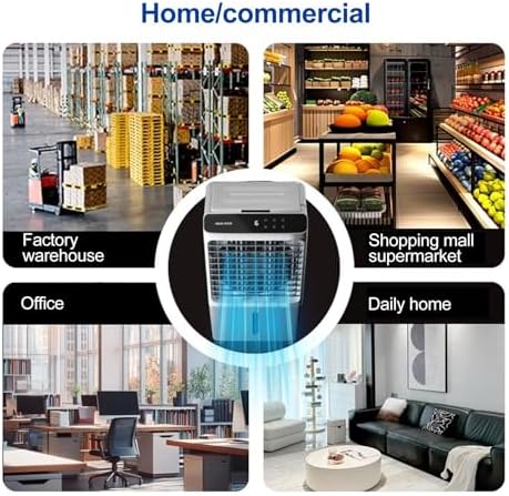 Swamp Cooler 3-in-1 Evaporative Air Cooler, 36L Tank, 60° Oscillation, 12H Timer, Remote Control – Portable Air Conditioner for Home, Office, Bedroom