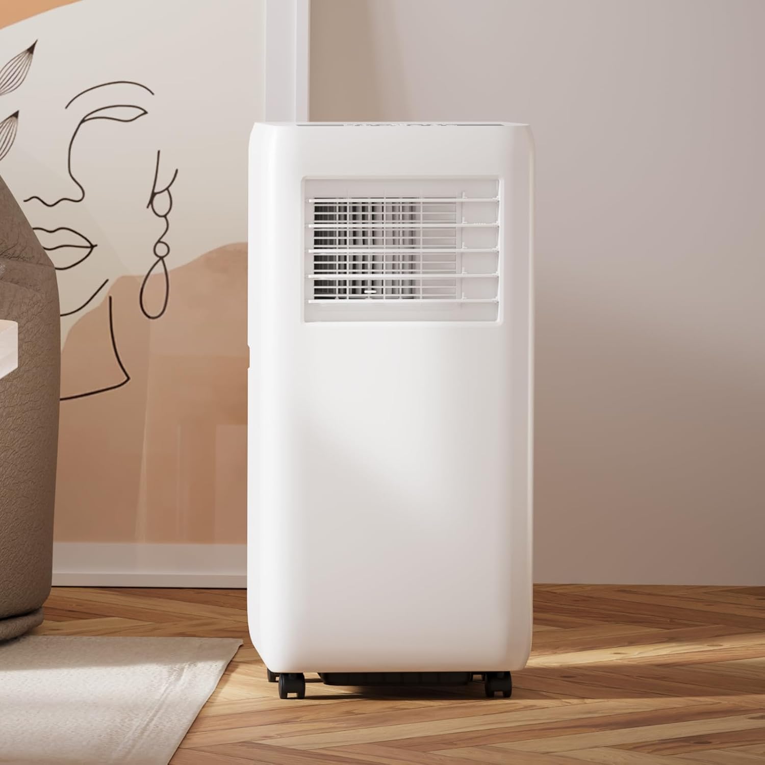 10000 BTU Portable Air Conditioner - 3 in 1 AC with Fan/Dehumidifier/Cools up to 450 sq.ft.,24H Timer,Remote Control,for Single Rooms