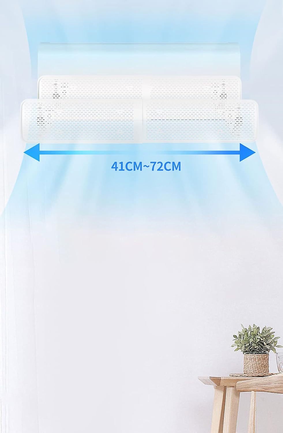 Air conditioning deflector Wall-mounted Air Conditioner Windshield, Under-hanging Air Conditioner Without Filter, Wind Direction Deflector, Anti-straight Blowing, Uniform Air Guide