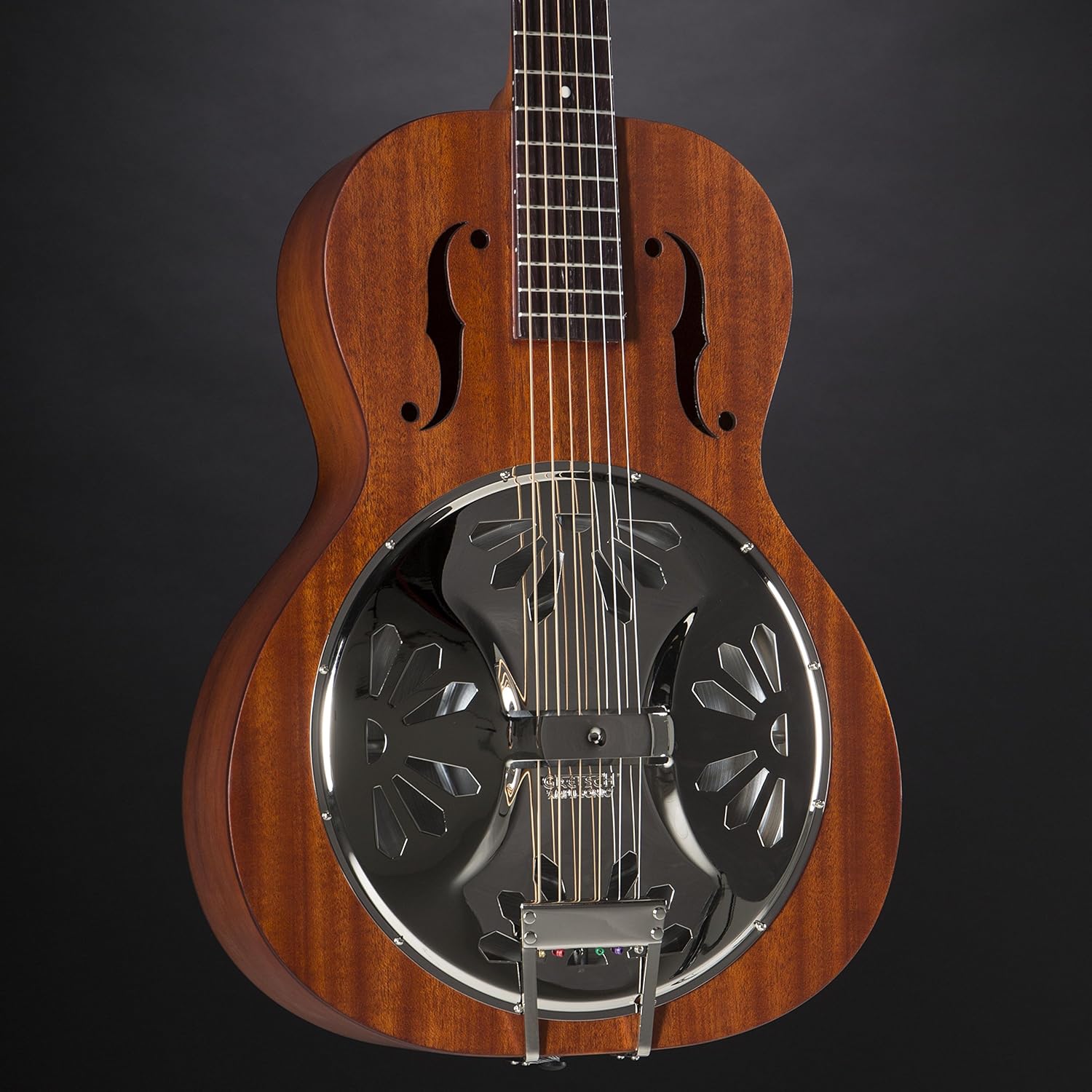 Gretsch G9200 Boxcar Round-Neck Mahogany Body Resonator 6-String Guitar with Padauk Fingerboard (Natural Finish)