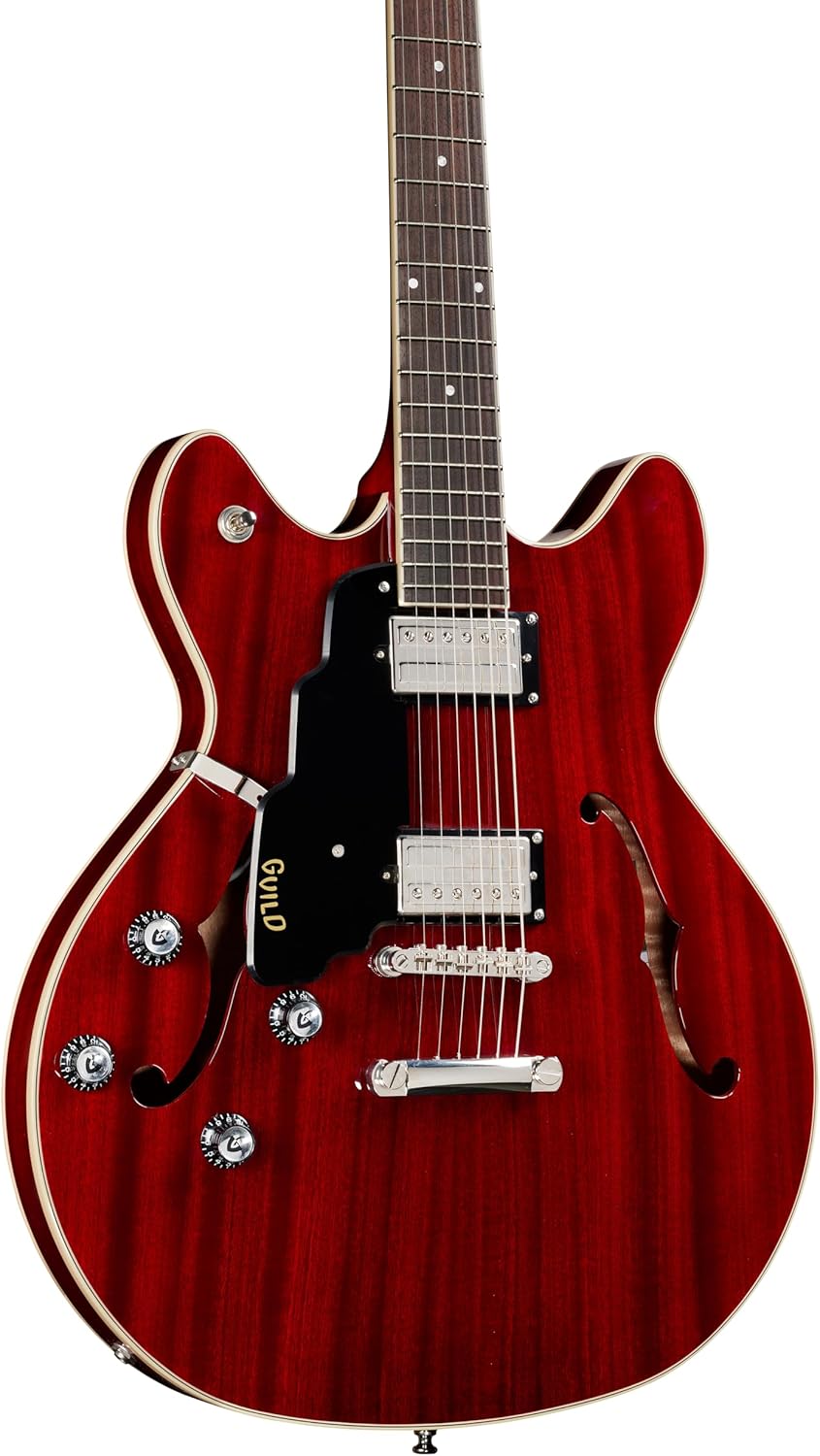 Guild Starfire I DC Semi-Hollowbody Lefty, Cherry Red