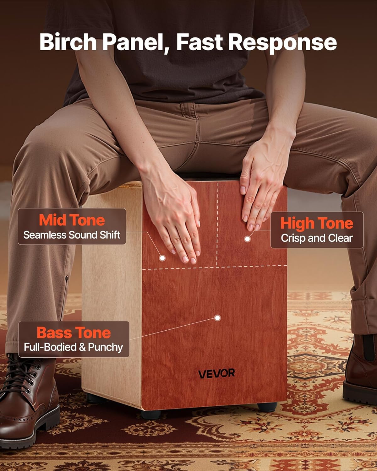 VEVOR Cajon Box Drum