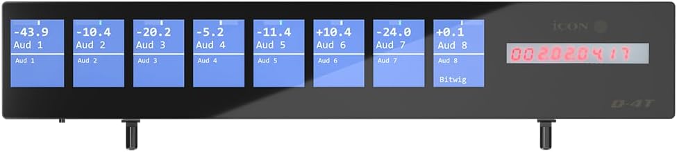 iCON Pro Audio D4T OLED Display with Timecode for P1-M MIDI DAW Control Surface