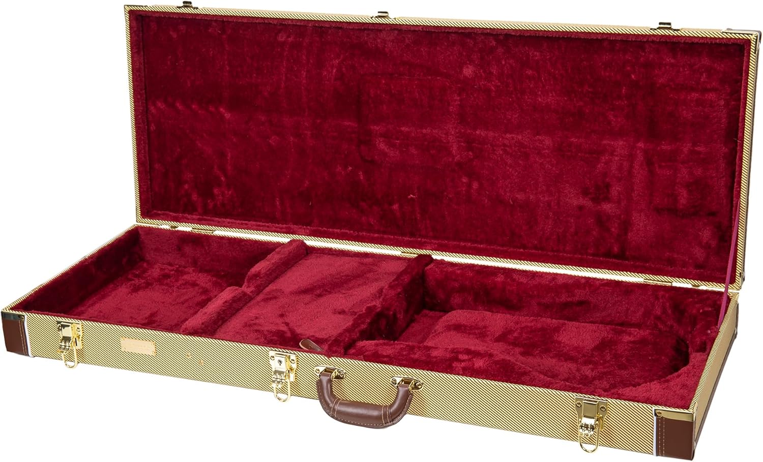 Crossrock PRS SE Hollowbody Electric Guitar Case, Rectangular, Vinyl Tweed (CRW620PRSHBTW-R)