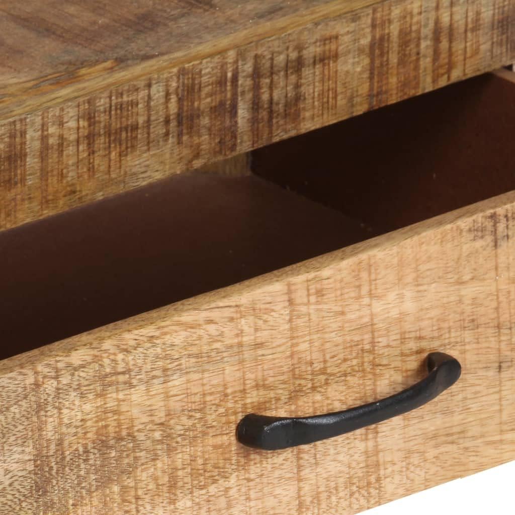 Rustic Solid Mango Wood Bookshelf with Black Metal Frame, 3 Spacious Shelves for Books and Decor, Unique Wood Grain Design, Wall Mountable Storage Unit for Living Room Office