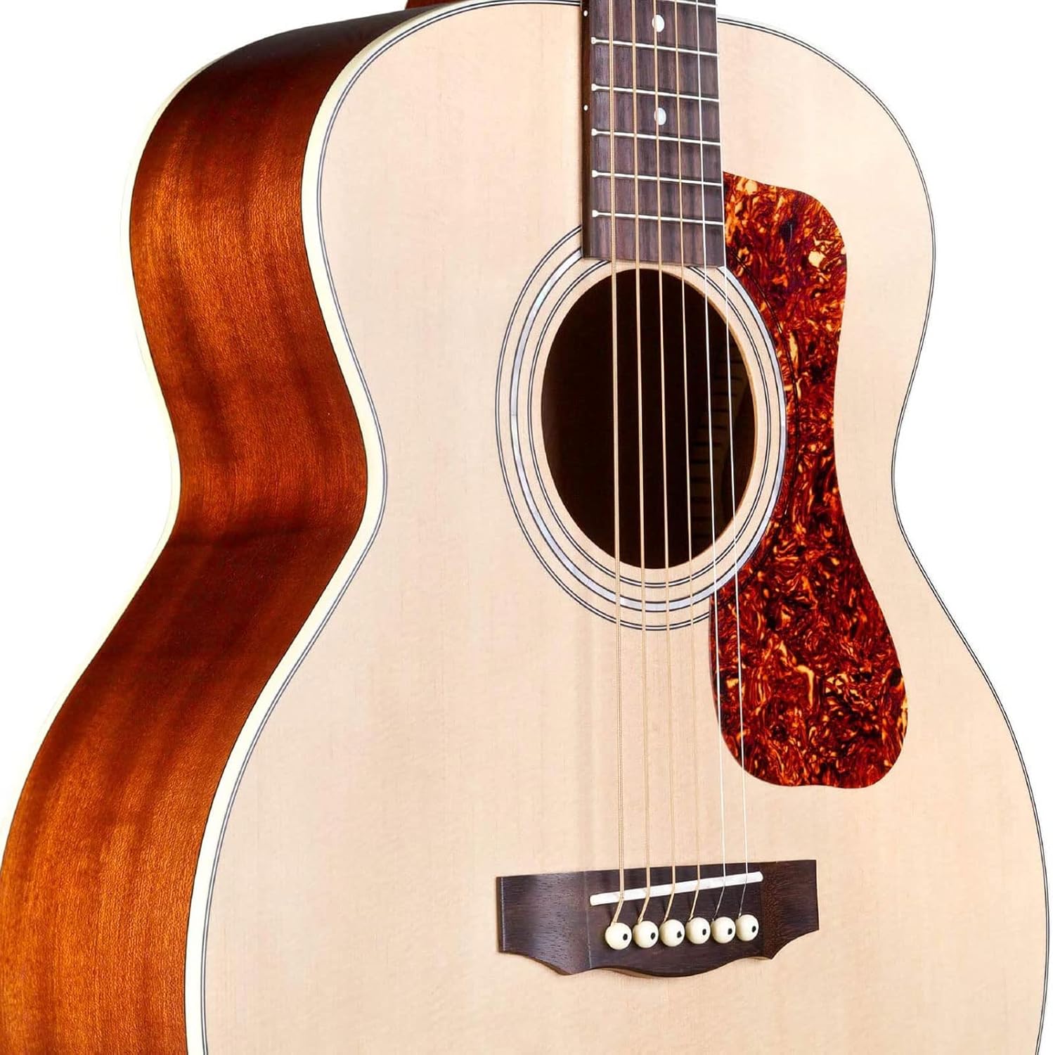 Guild Guitars Jumbo Jr Mahogany Acoustic Guitar, Natural, Archback Solid Top, Westerly Collection