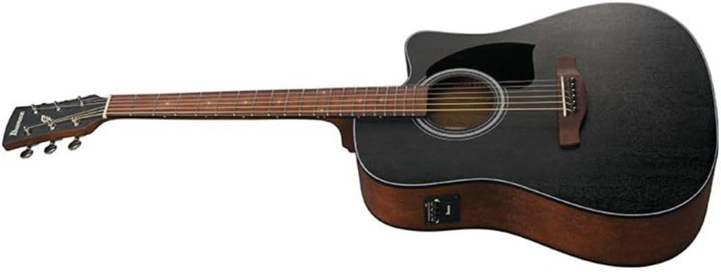 Ibanez PF54CE Acoustic-electric Guitar - Open-pore Weathered Black