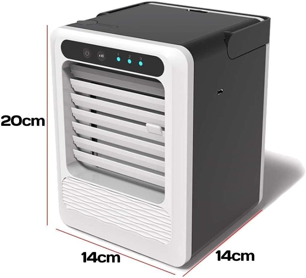 Portable Air Conditioner Fan, Air Cooler Fan, Quiet Mini Air Conditioner Fan, Desk Cooling Fan for Home, Bedroom, Travel, Office