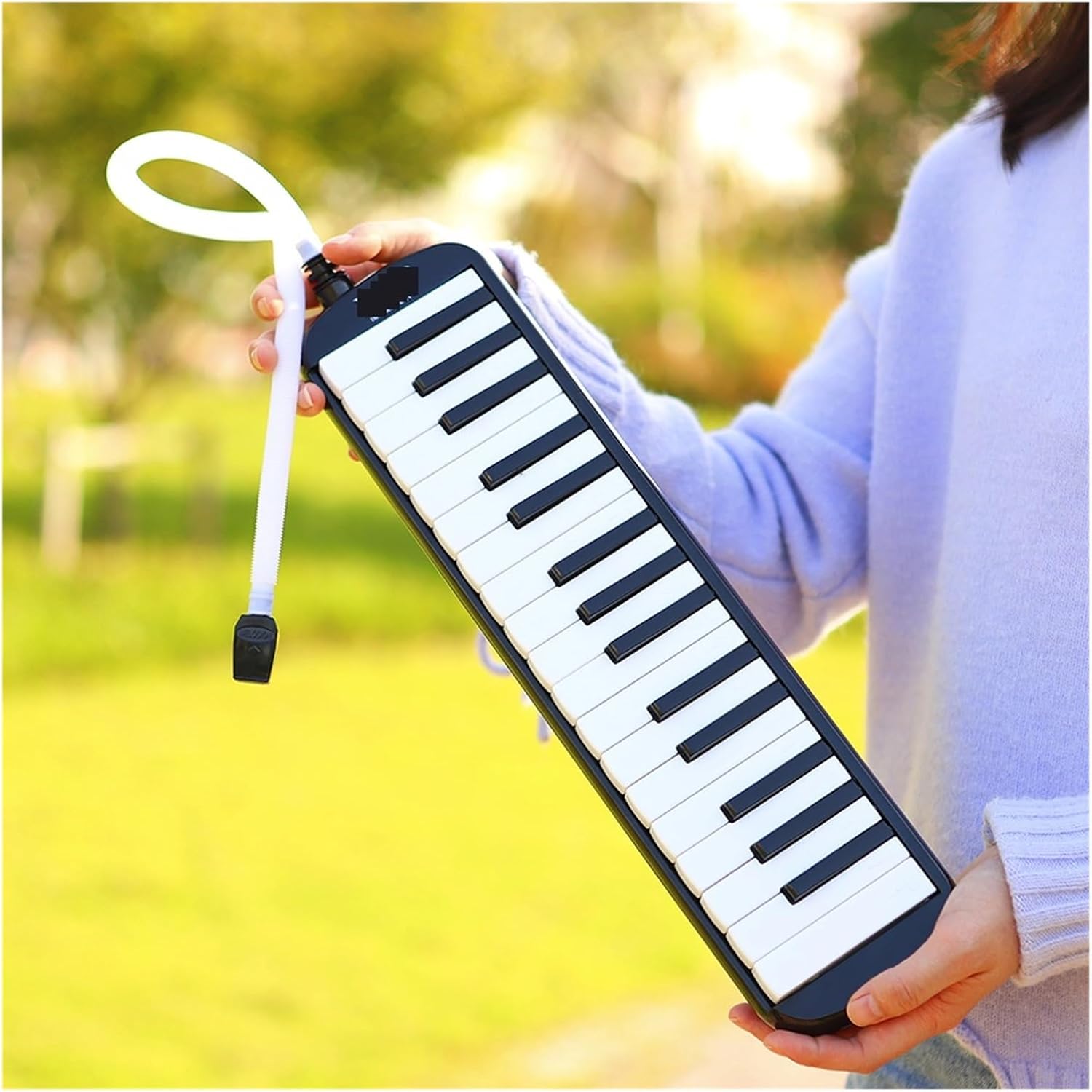 Melodica 32 Keys Melodica Piano Keyboard Style Musical Instrument Harmonica Mouth Organ With Carrying Bag Mouthpiece(Green)
