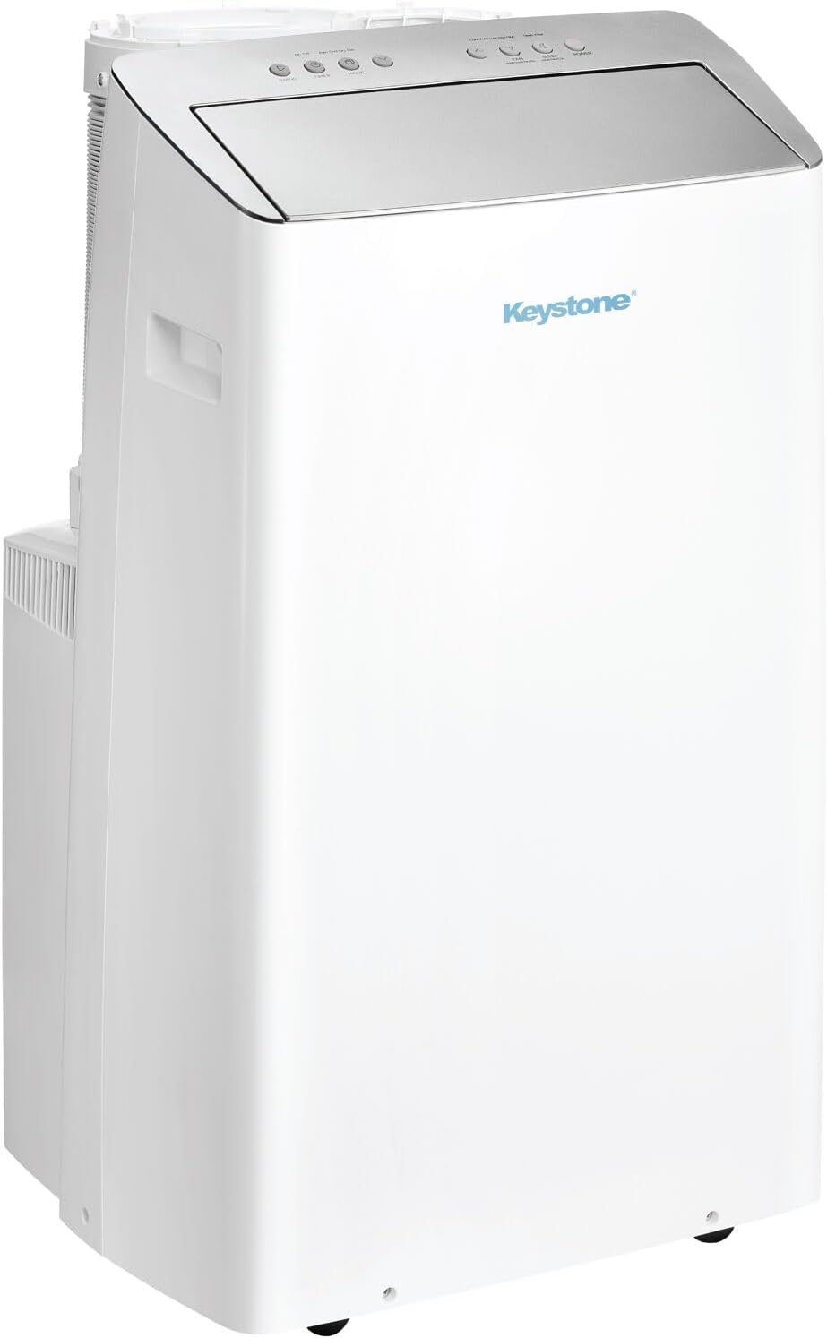 Keystone 14,000 BTU ASHRAE/12,000 BTU DOE Portable Inverter Air Conditioner with Heater, Quiet, High Efficiency Operation and Remote, AC Unit for Apartment, Living Room, Medium Rooms up to 550-Sq. Ft.