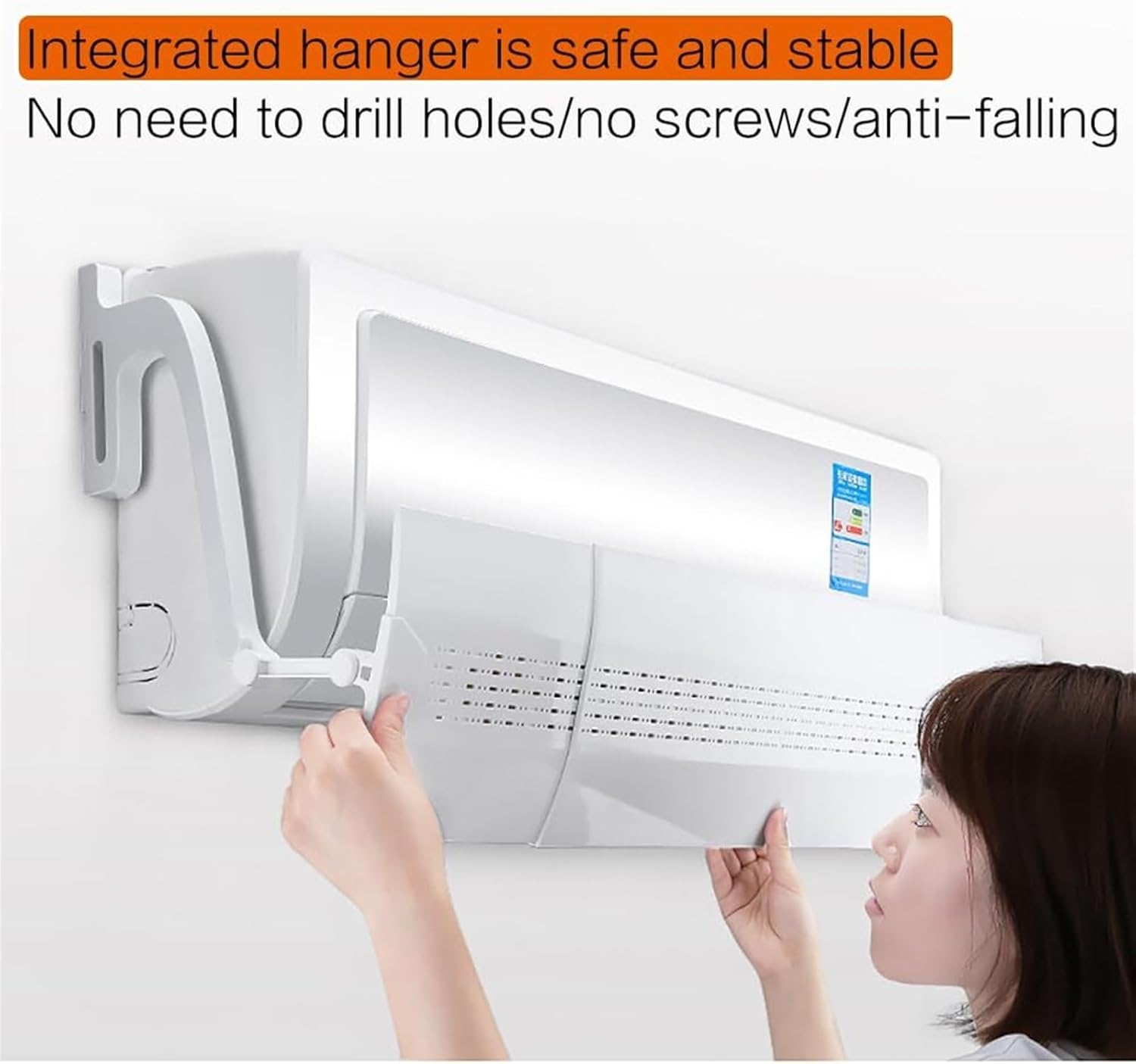 Air Conditioner Wind Deflector - Wall-Mounted Anti-Cold Wind Baffle, Thickened Telescopic Air Outlet Shield for Improved Comfort and Airflow