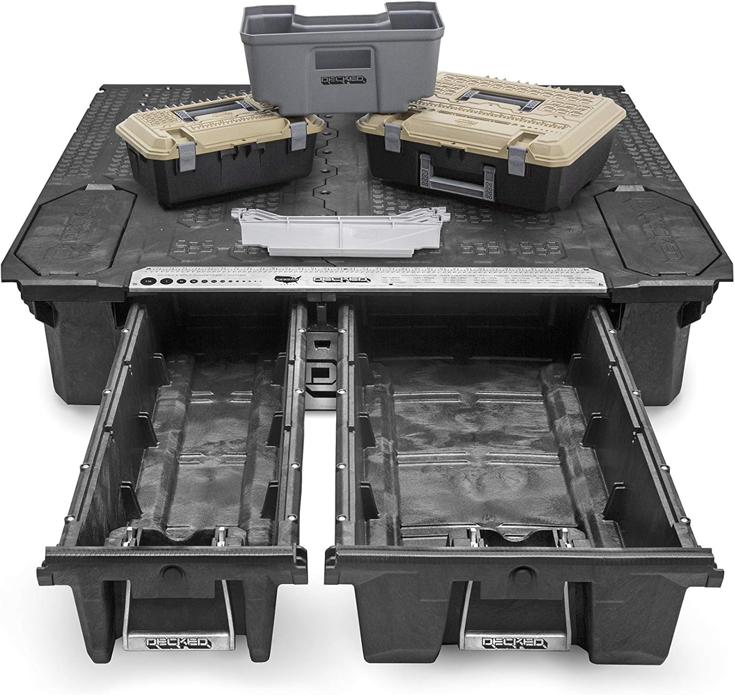 DECKED Truck Bed Storage System Includes System Accessories | Compatible with GMC Canyon & Chevrolet Colorado (2015-current)