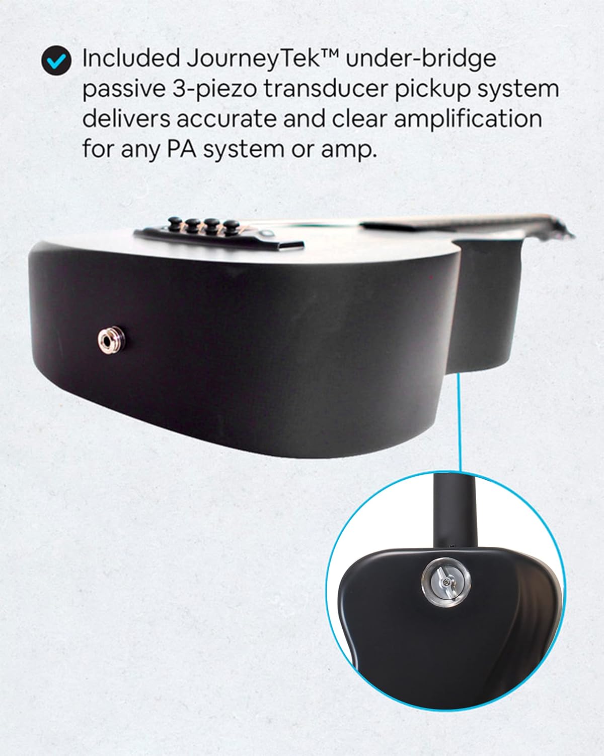 Journey Instruments Carbon Fiber Travel Guitar – OF660BP Traveling Acoustic Guitar with Collapsible Patented System – Portable Backpack Case (Blue Purple Matte)