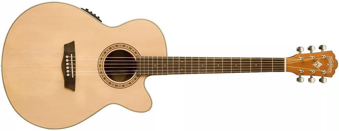 Washburn Harvest G7SCE Grand Auditorium Cutaway Acoustic Electric Guitar (WG7SCE-A)