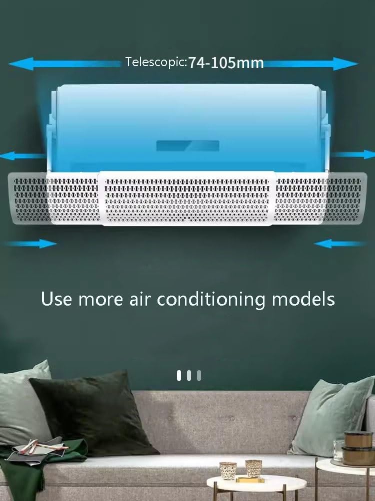 Adjustable Orientation And Length of Air Conditioning Windshield for Most Air Conditioners, Anti Direct Blowing
