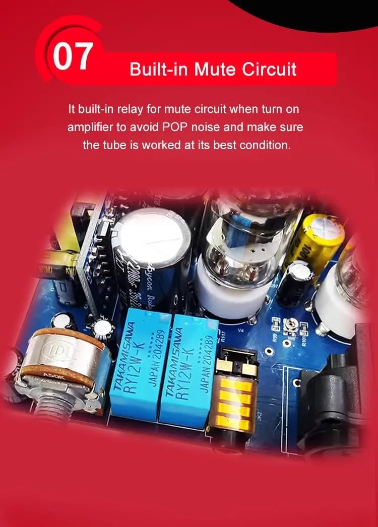 xDuoo MT-604 Balanced Tube Amplifier Headphone amp - Four 6J1 Tubes for pre-amp, Transistor for Class-A Amplifier