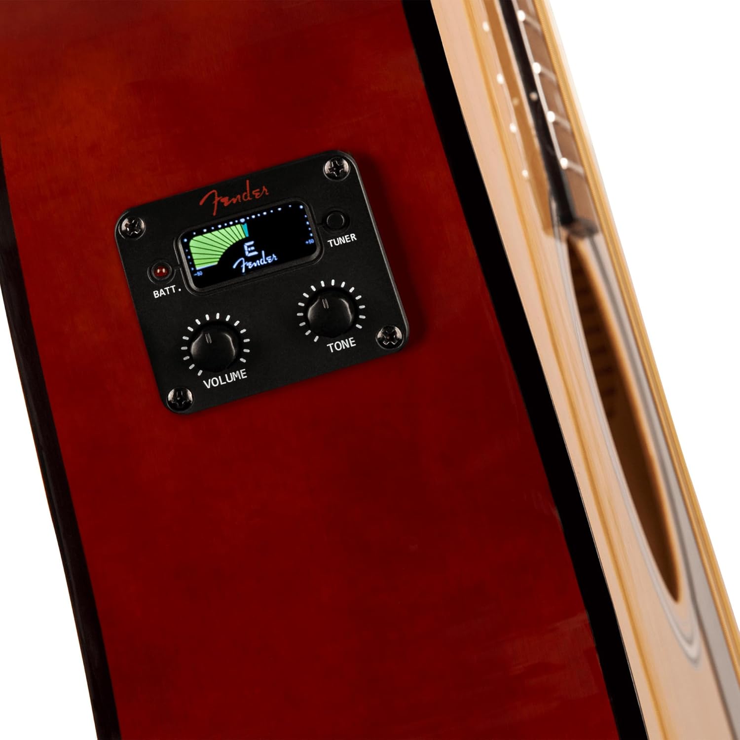 Fender FA-125CE Dreadnought Cutaway Acoustic-Electric Guitar - Natural Bundle with Hard Case, Strap, Strings, Picks, and Austin Bazaar Instructional DVD