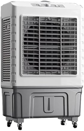 Evaporative Air Cooler Portable Air Conditioner, Fan Cooler with 120° Oscillating, 3 Wind Speeds, Evaporative Cooler for Outdoor Indoor Use(Size:95cm/55L)