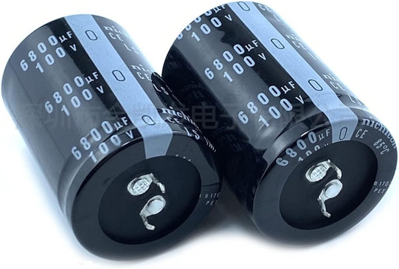 2Pcs 6800uF 100V 100V6800uF 30x50 30x60 35x50 35x60 Snap-in PSU Amplifier Capacitor (Size : 100V6800uF 35x60)