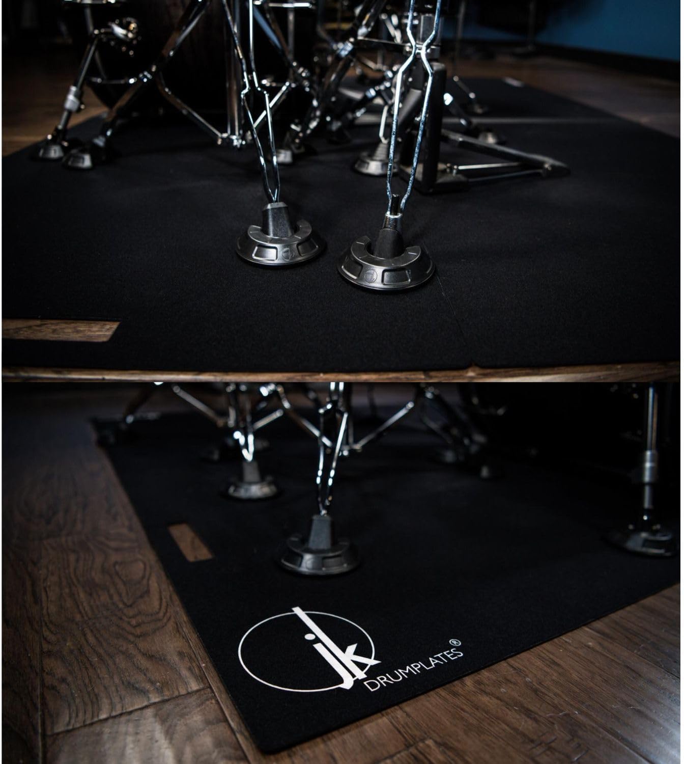 16-Pack Drum Hooves | Stabilize Your Drumset | Non-Slip Drum Accessories | Compatible with Kick Drums, Bass Drums, Pedals | Anchor for Drum Rugs & Mats | Ø4,17 in x 0,98 in