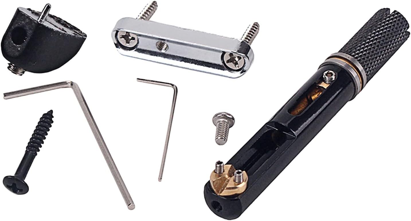 Electric Guitar Bridge Saddle 5 Sets 5 Strings Bass Bridge Precision Headless Bass Guitar Replacement Accessories Guitar Tailpiece