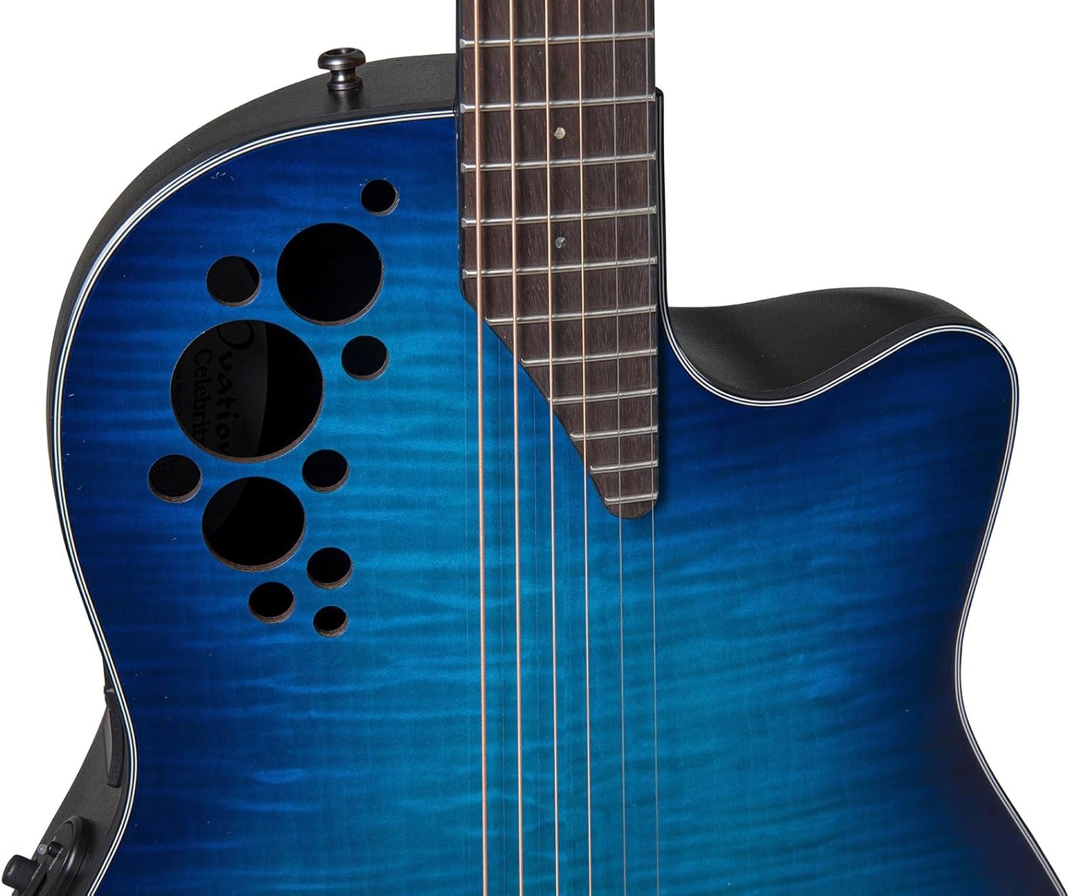 Ovation CE44P-BLFL-G Celebrity Elite Plus Blue Flamed Maple