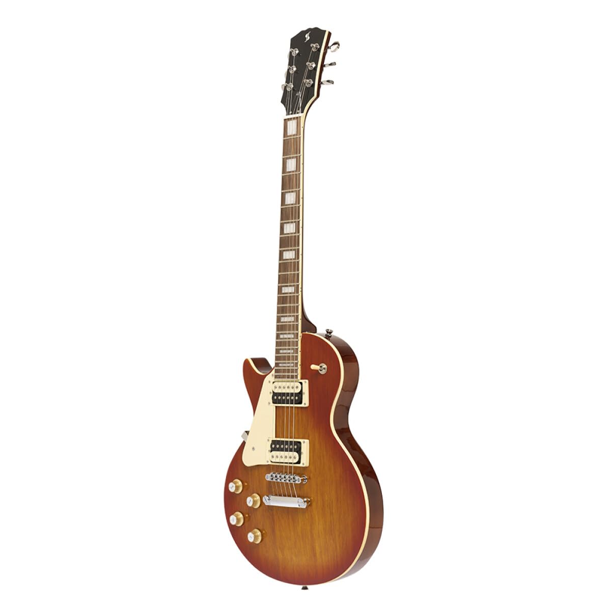 Stagg SEL-STD VSB LH Standard Series Left Handed Electric Guitar l Solid Mahogany Body l Archtop l Violin Sunburst Finish
