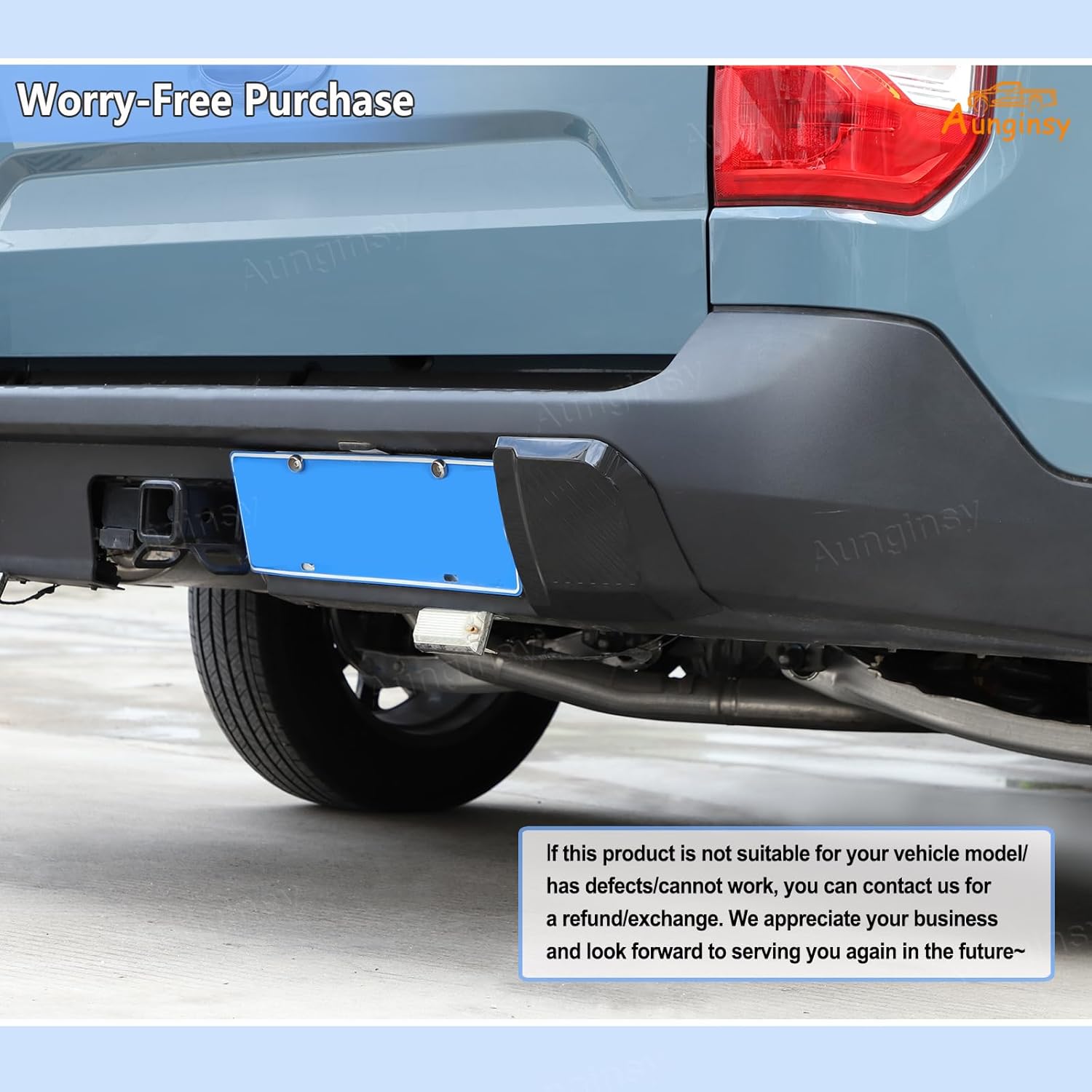 Aunginsy Car Front Rear Bumper Protector Guard Compatible with Ford Maverick 2022-2024 2025 Pickup Truck Front & Rear Side Bumper Edge Protect Guard Anti-Collision Patch Cover ABS Exterior Accessories