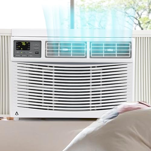 10,000 BTU Window Air Conditioner,Up to 450 Sqf, Window AC Units with Cool and Fan Functions,Quiet Operation with wifi and Remote Control,3 Cooling & Fan Speeds, Auto Restart