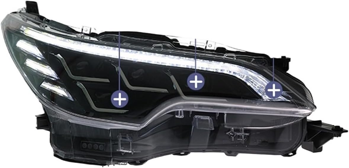 LED HeadLights Compatible For Toyota Fortuner 16-20 Style Led DRL Car Head Lamp Assembly Signal Auto Accessories Modified Lamp