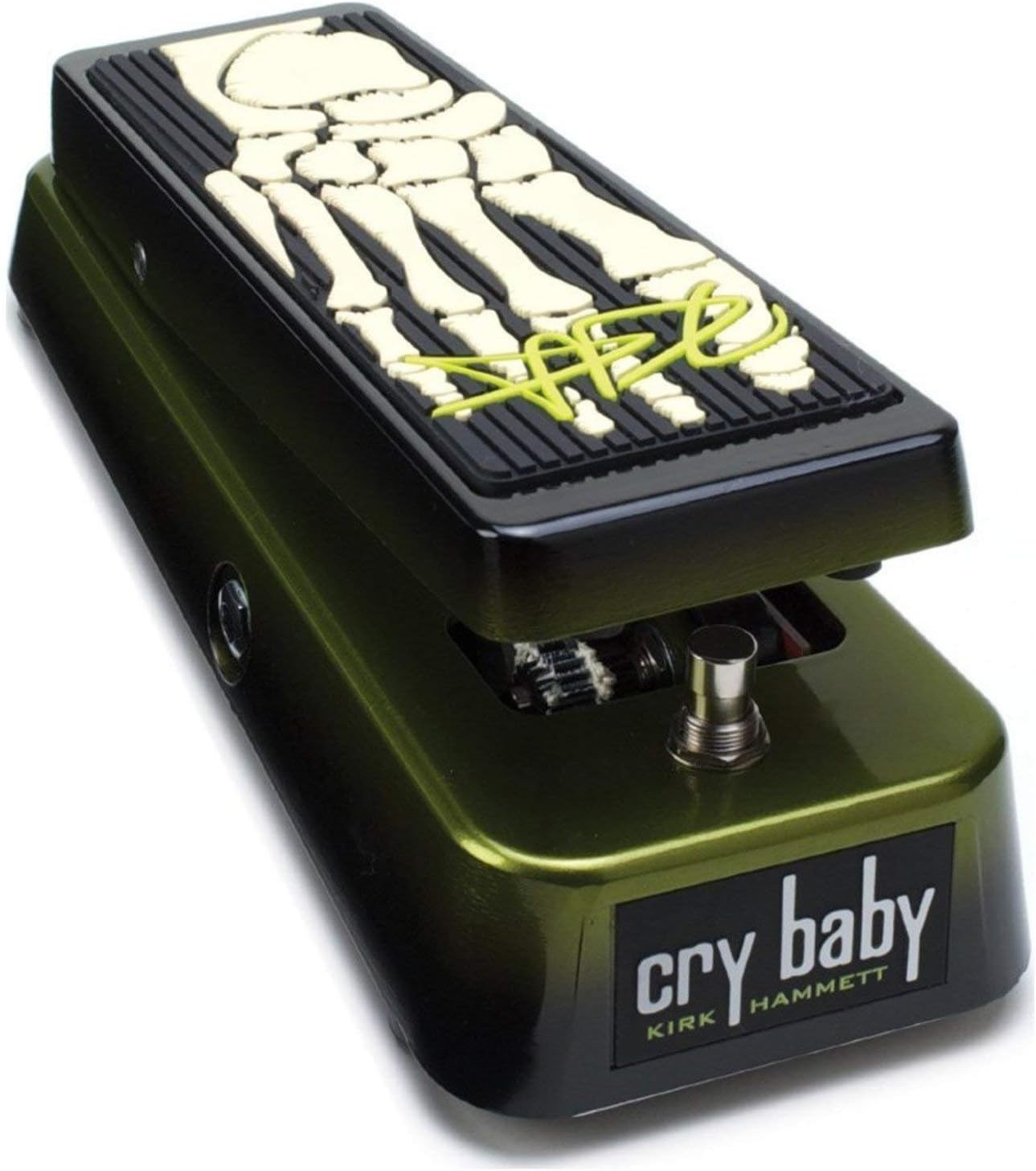 Dunlop KH95 Kirk Hammett Signature Cry Baby Wah Pedal Bundle with 2 Patch Cables, Clip-On Tuner, and Dunlop PVP101 Pick Pack