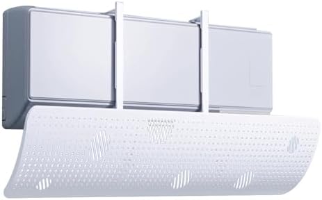 180° Adjustable Air Conditioner Deflector, Ac Vent Deflector, Wind Direction Baffle for Cooling, Heating, for Home, Office