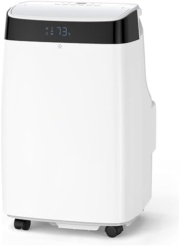 10,000 BTUs Portable Air Conditioner with Remote Control, Cools Up to 450 Sq. Ft, Floor AC Unit With Dehumidifier, Fan, Auto, Sleep Modes, Air Conditioner for Living Bed Room