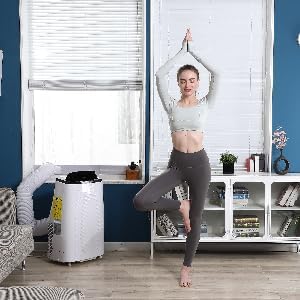 14000 BTU Portable Air Conditioner with Remote Control, 3-IN-1 Air Conditioners with Fan Dehumidification Function, Floor Air Cooler Cools 550-750 Sq.ft, Window Mount Exhaust Kit