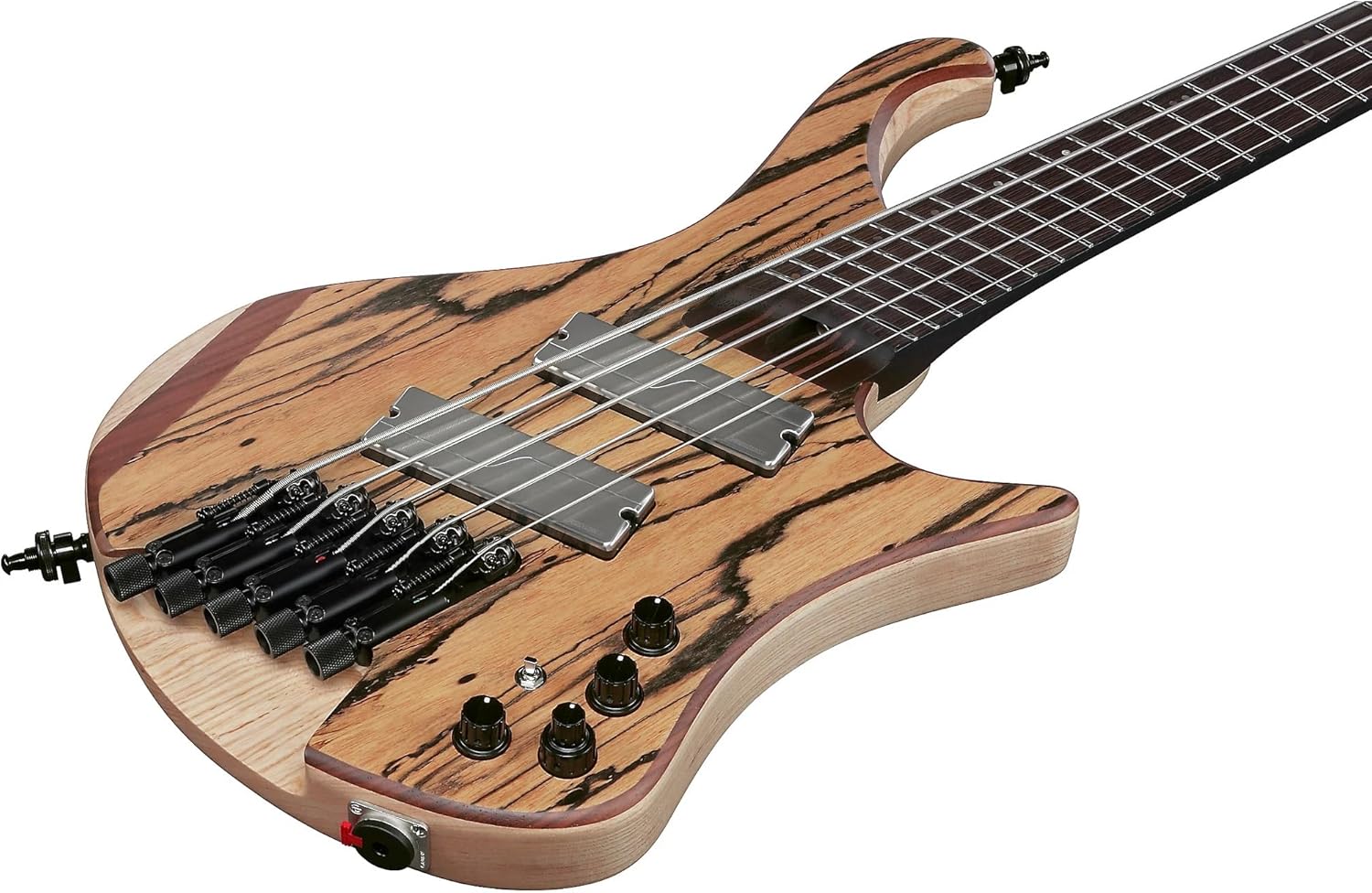 Ibanez EHB1675MS Headless 5-String Bass Guitar, Panga Panga Fingerboard, Natural Flat