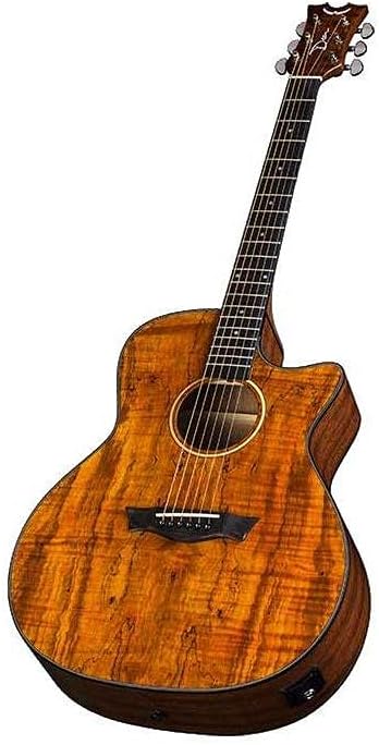 Dean AXS Exotic Cutaway Acoustic-Electric Guitar, Spalt Top