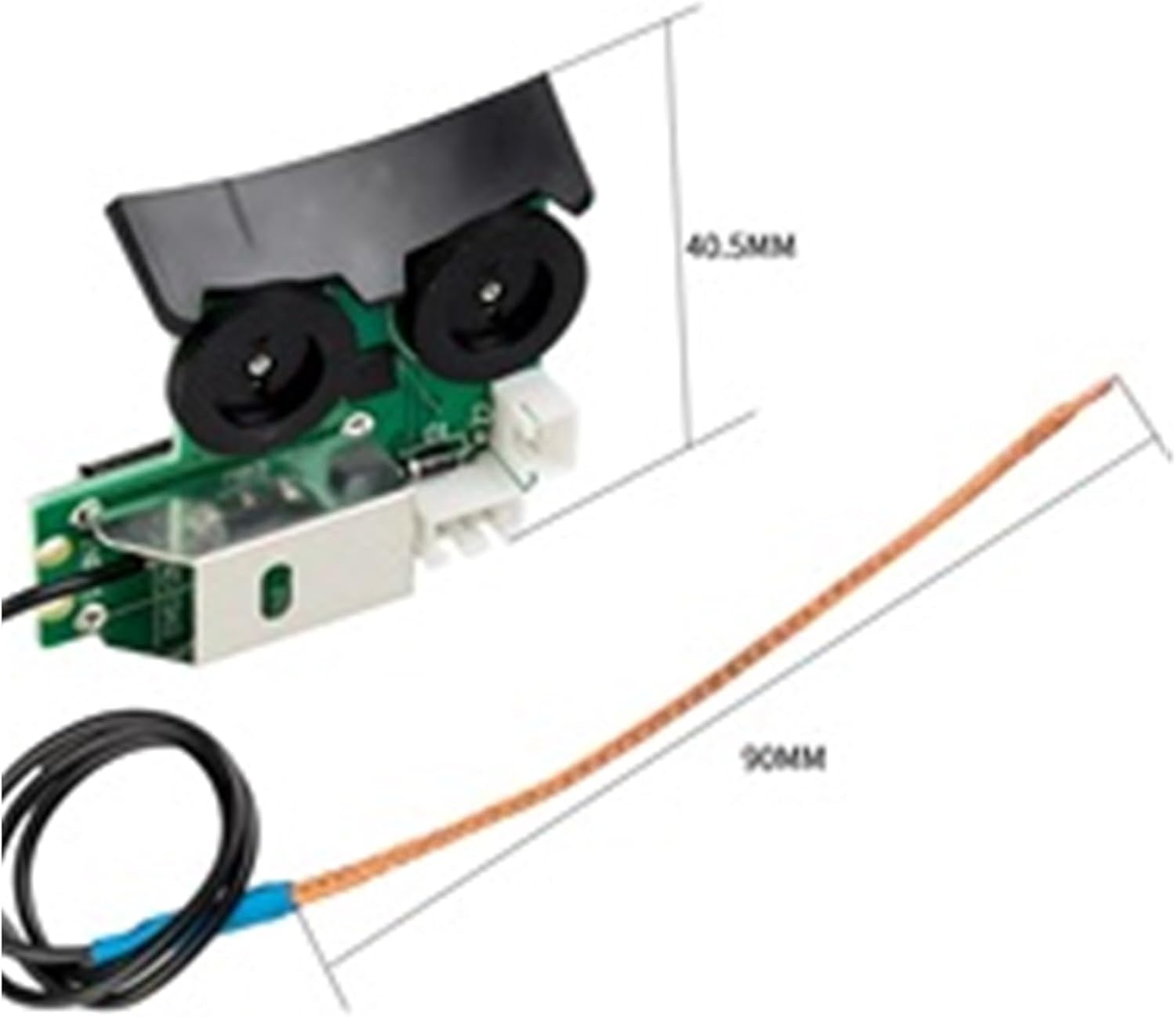 Acoustic Guitar Pickup with Built-in Tuner & Preamplifier - Piezo Bridge Pickup with Phase Control, Plug-and-Play for Guitars Ukuleles Mandolins