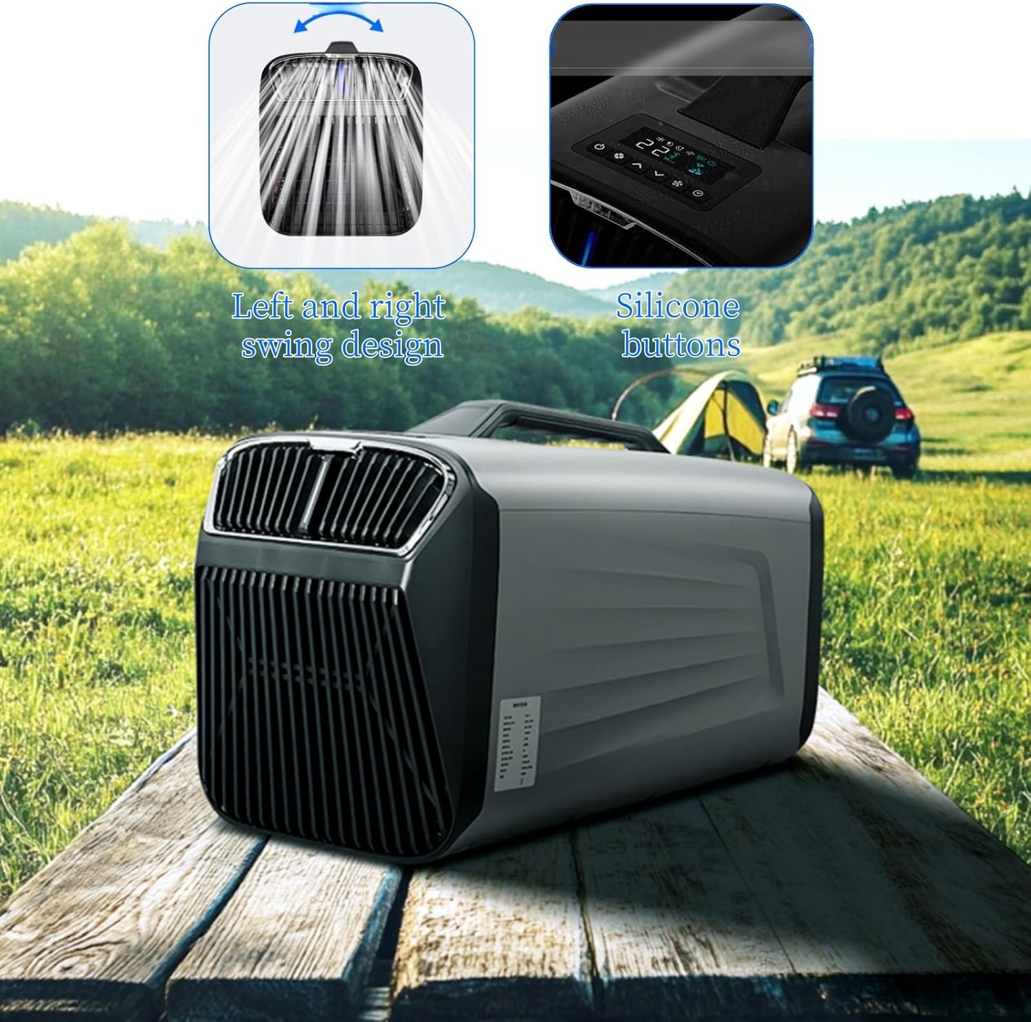 Portable Air Conditioners for Room & Outdoor, with Remote,Low Noise 38dB,Handle Design, Perfect for Tent, Garage A2/cold only